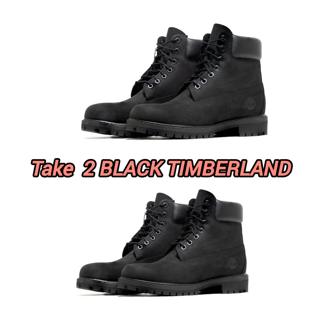 Black Timberland + Black Timberland