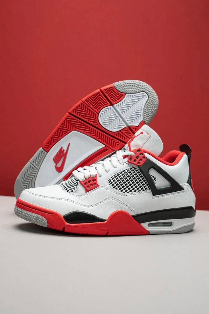 Jordan 4 White /Red