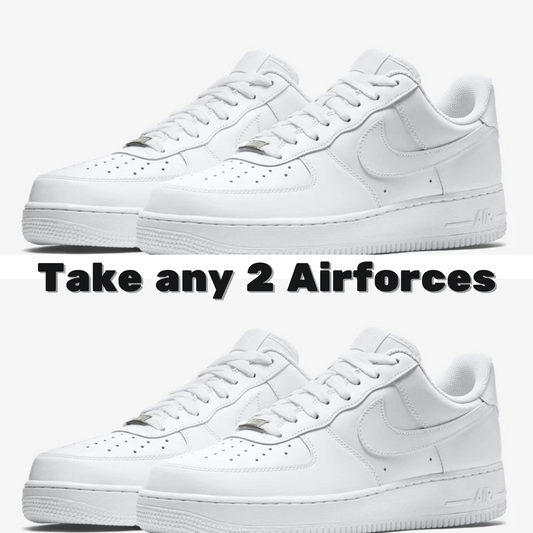 White + White Air Force 1