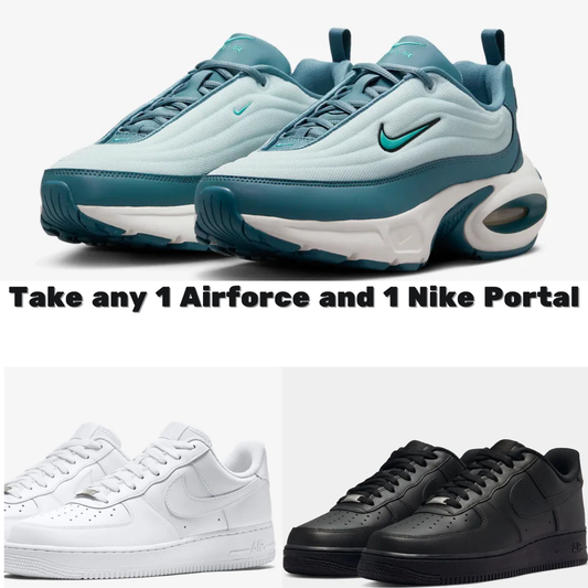 Nike Portal Light Blue + Airforce 1