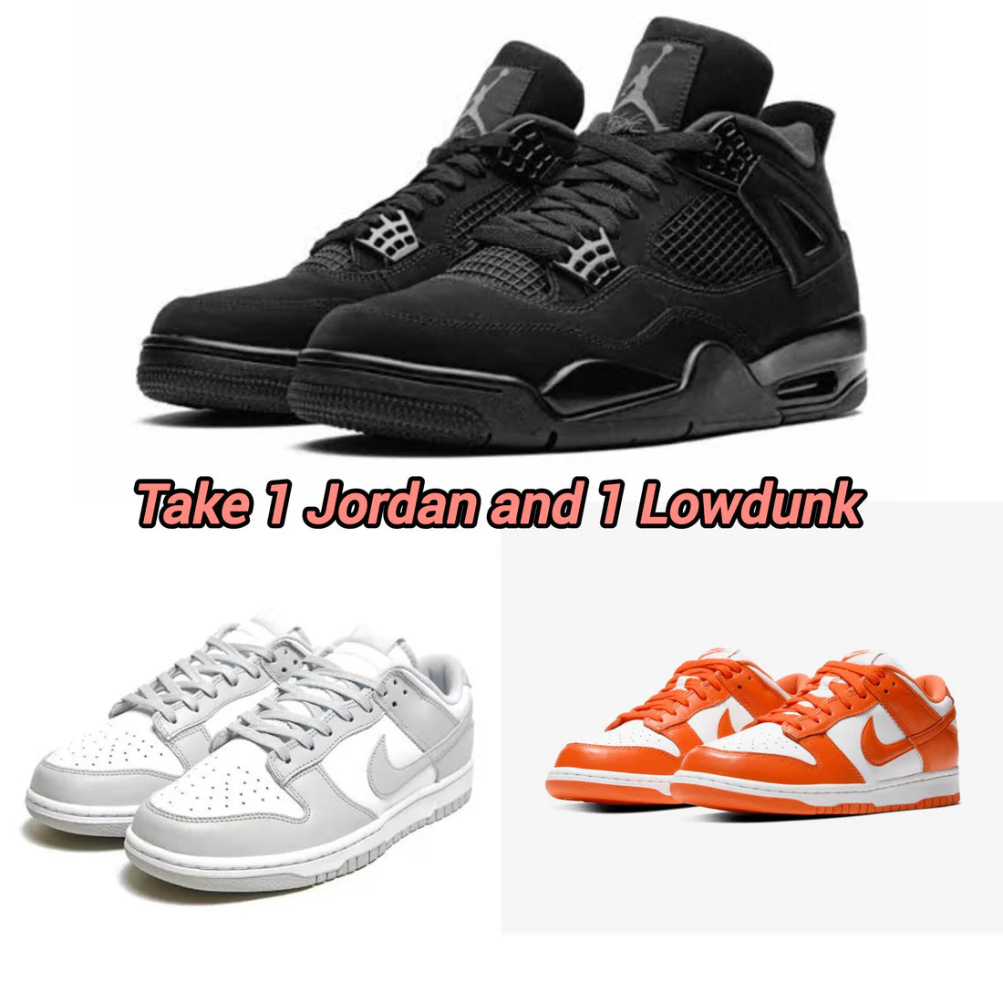 Jordan + Low Dunk Gray/Orange