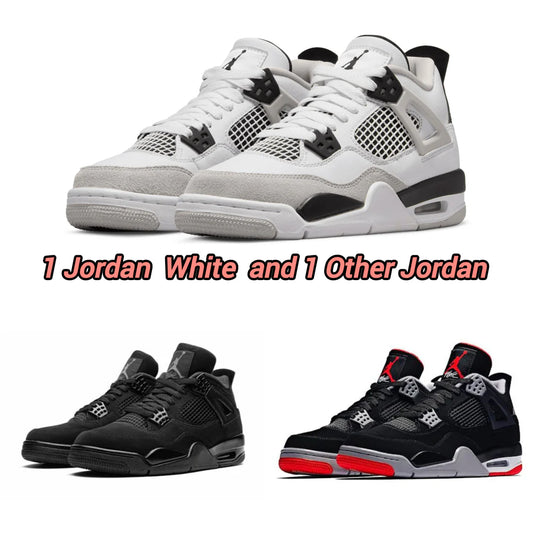 Jordan White + Jordan Black/Red