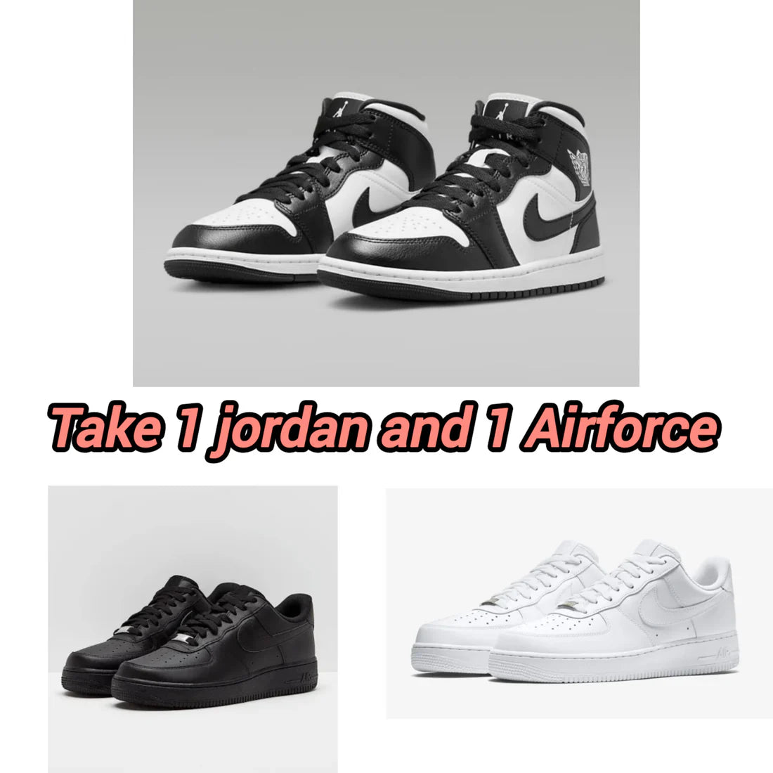 Jordan Black + Airforce 1