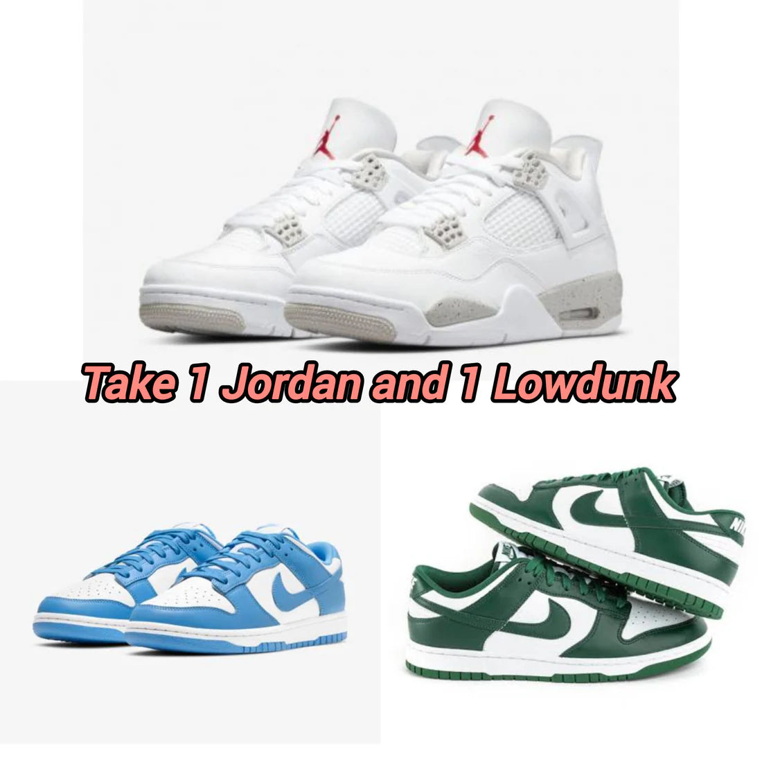 Jordan + Low Dunk Blue/Green