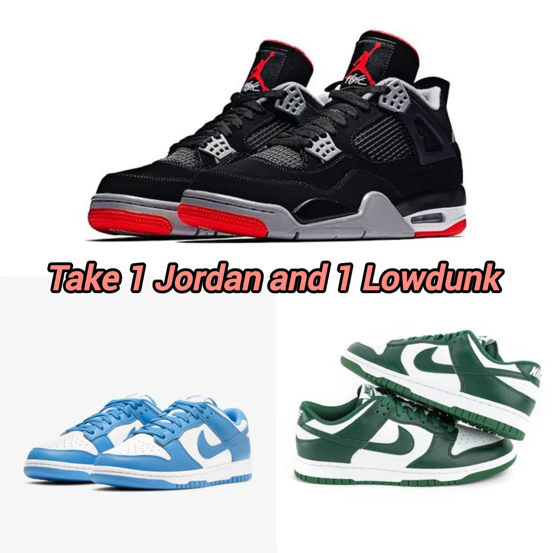 Jordan + Low Dunk Blue/Green