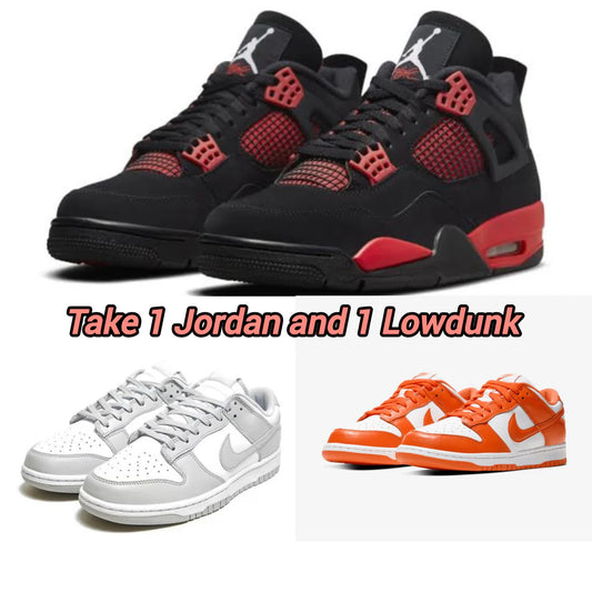 Jordan + Low Dunk Grey/Orange