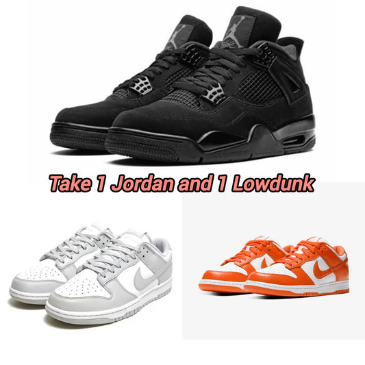 Jordan + Low Dunk Grey/Orange