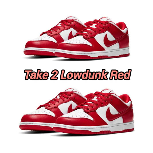 Low Dunk Red + Low Dunk Red
