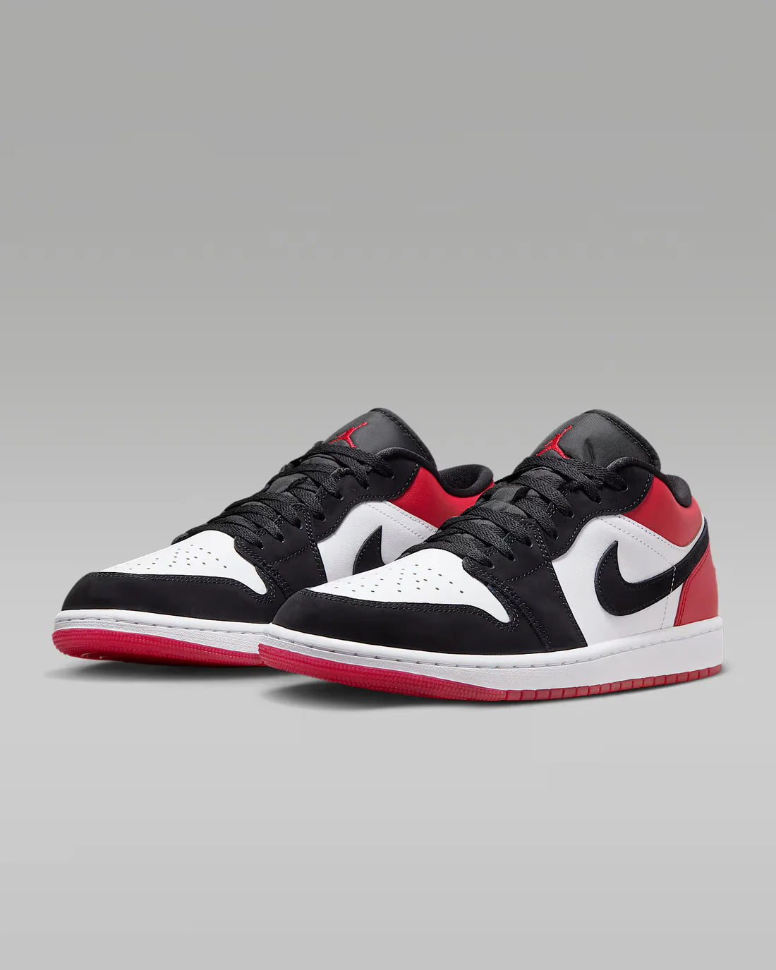 NIKE JORDAN 1 LOW BLACK N RED